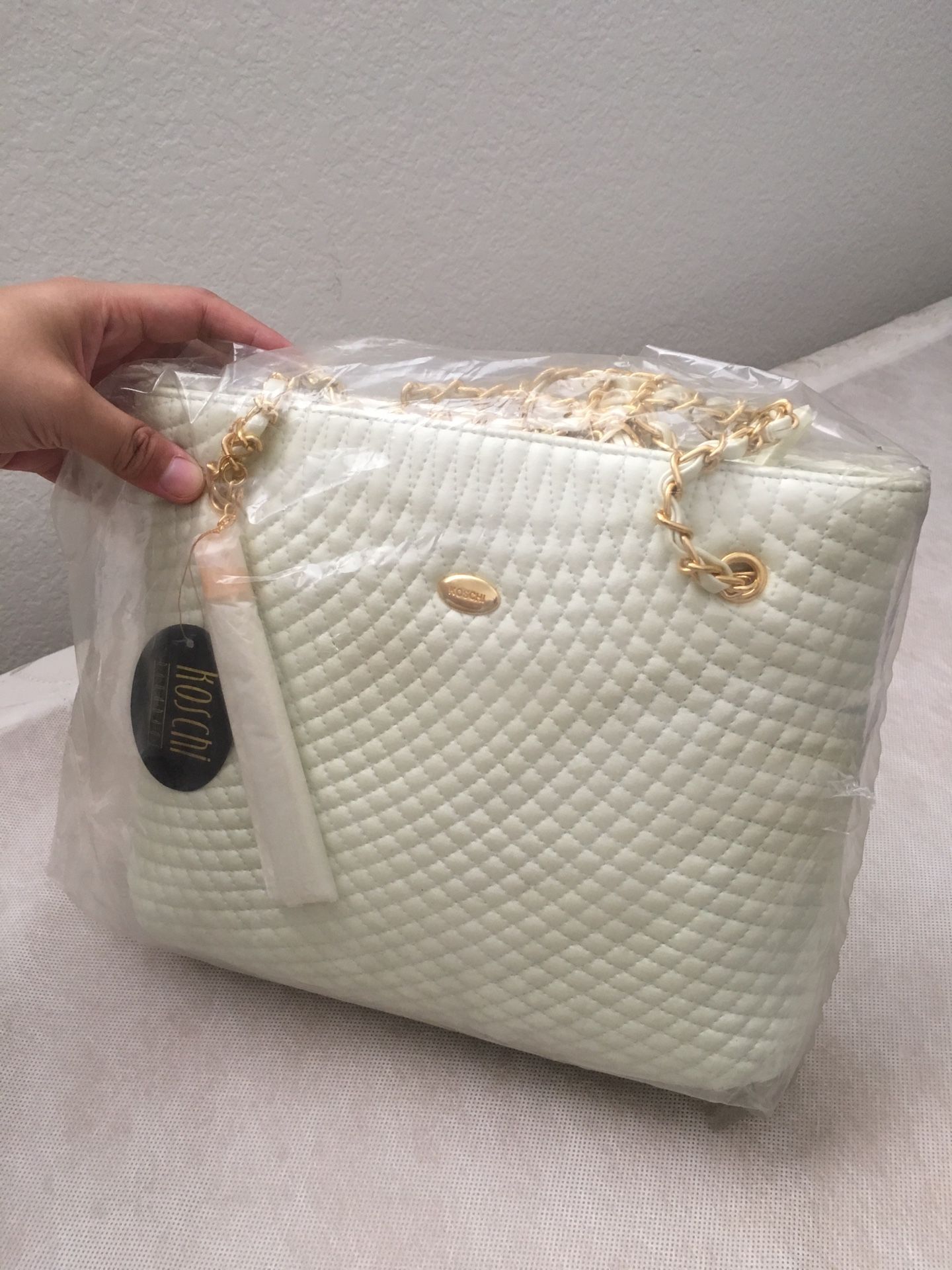 Koschi handbag, white purse