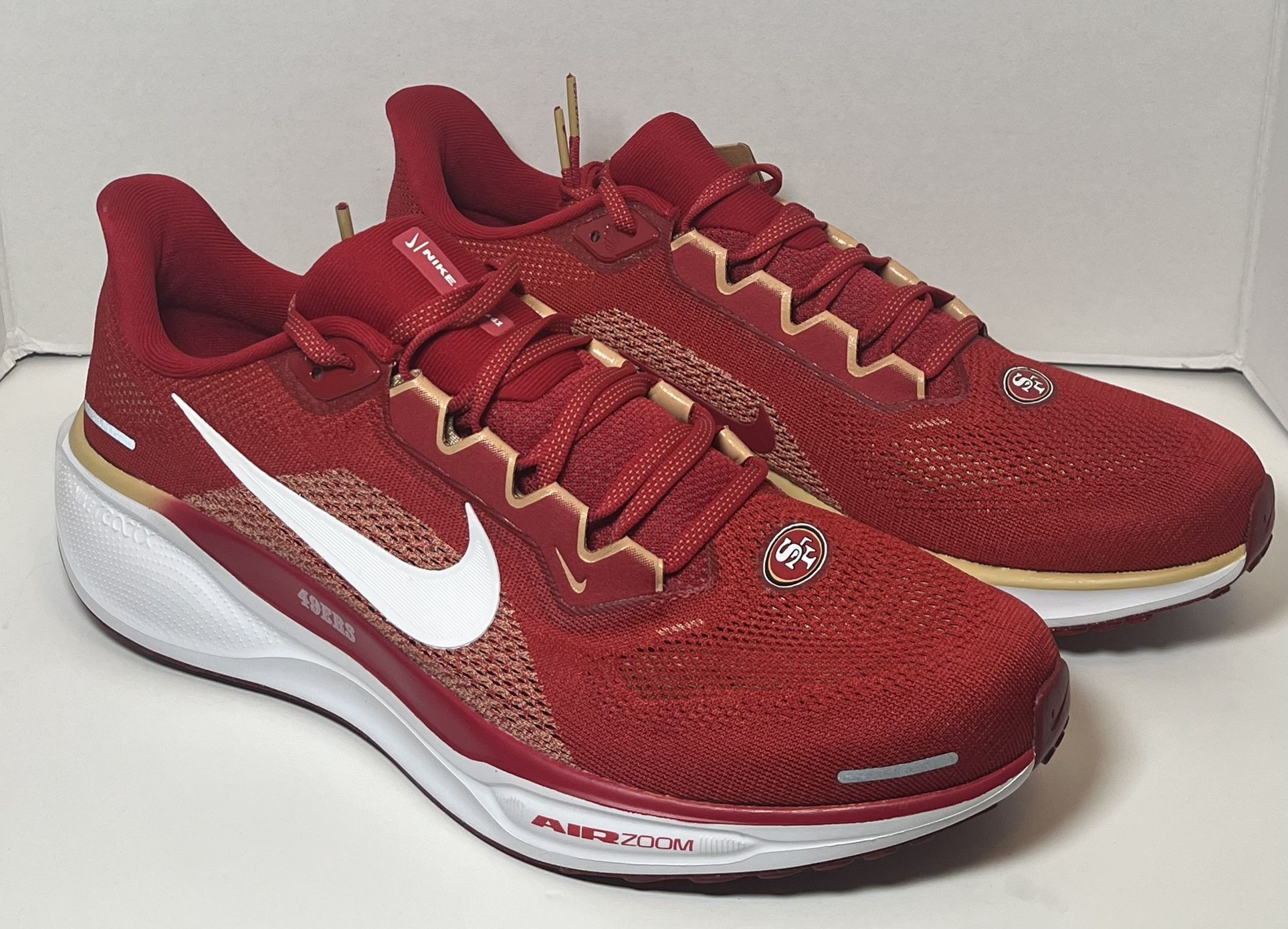 Nike Air Zoom Pegasus 41 NFL San Francisco 49ers Running Shoe Sz 9 ,12 & 13 FZ5070-600 New