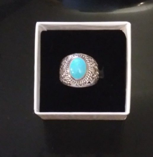 Sleeping Beauty Turquoise Ring