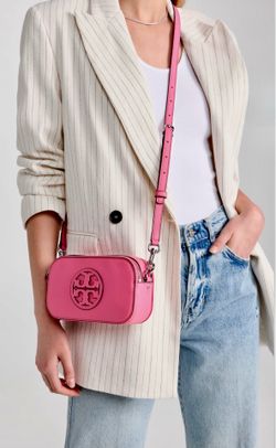 NWT Tory Burch Pink Love Leather Mini Miller Bag