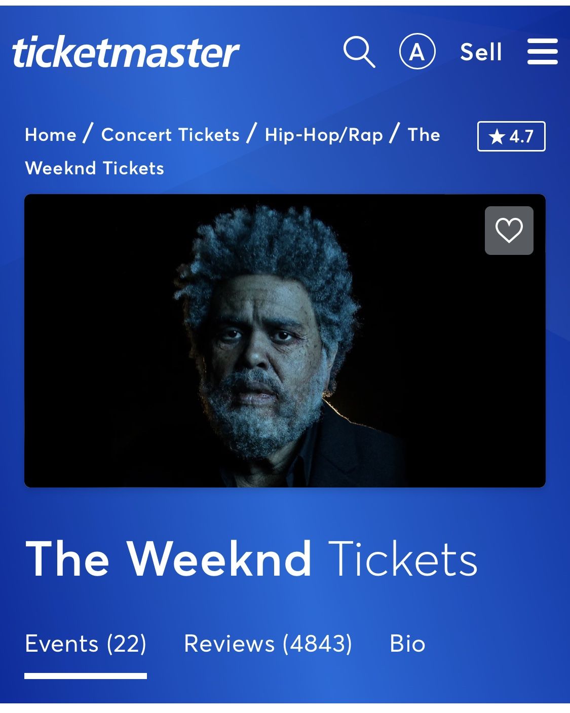The Weeknd Floor Tickets
