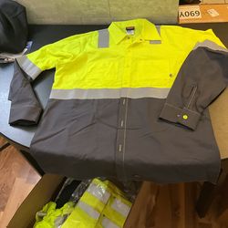 REDKAP long sleeve color block rip stop work shirt