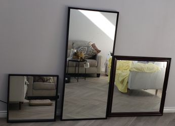 3 Large Mirrors