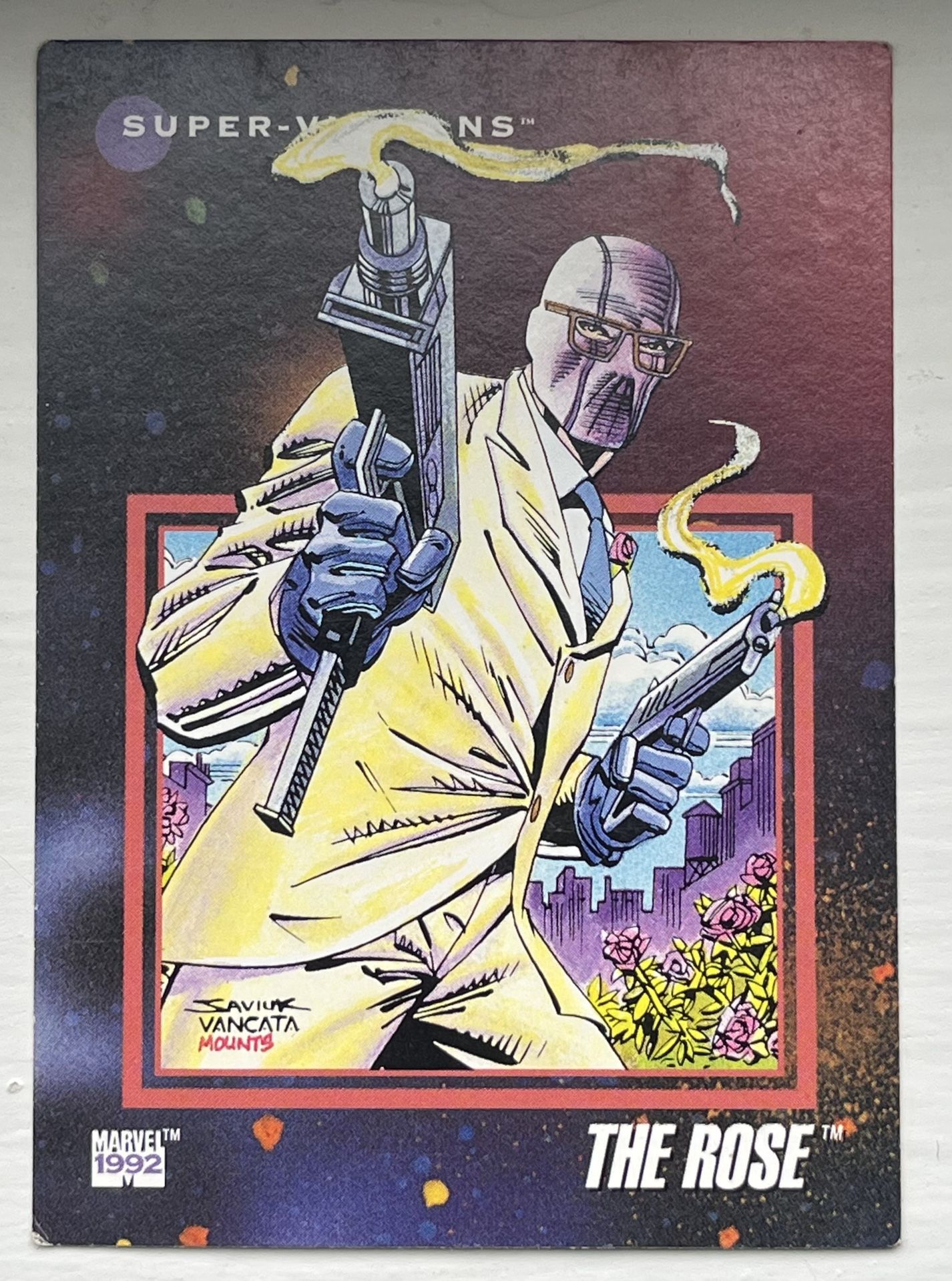 Rose Supervillians Trading Card 1992
