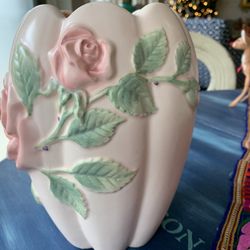 Fitz And Floyd Blushing, Rose Vase