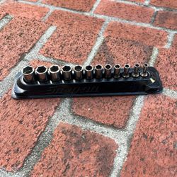 Snap On 1/4” Semi Deep Socket Set 5-15mm