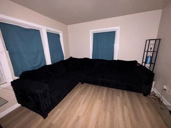 Black Sectional Sofa L-Shape