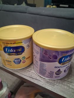 2 cans of baby enfamil formula