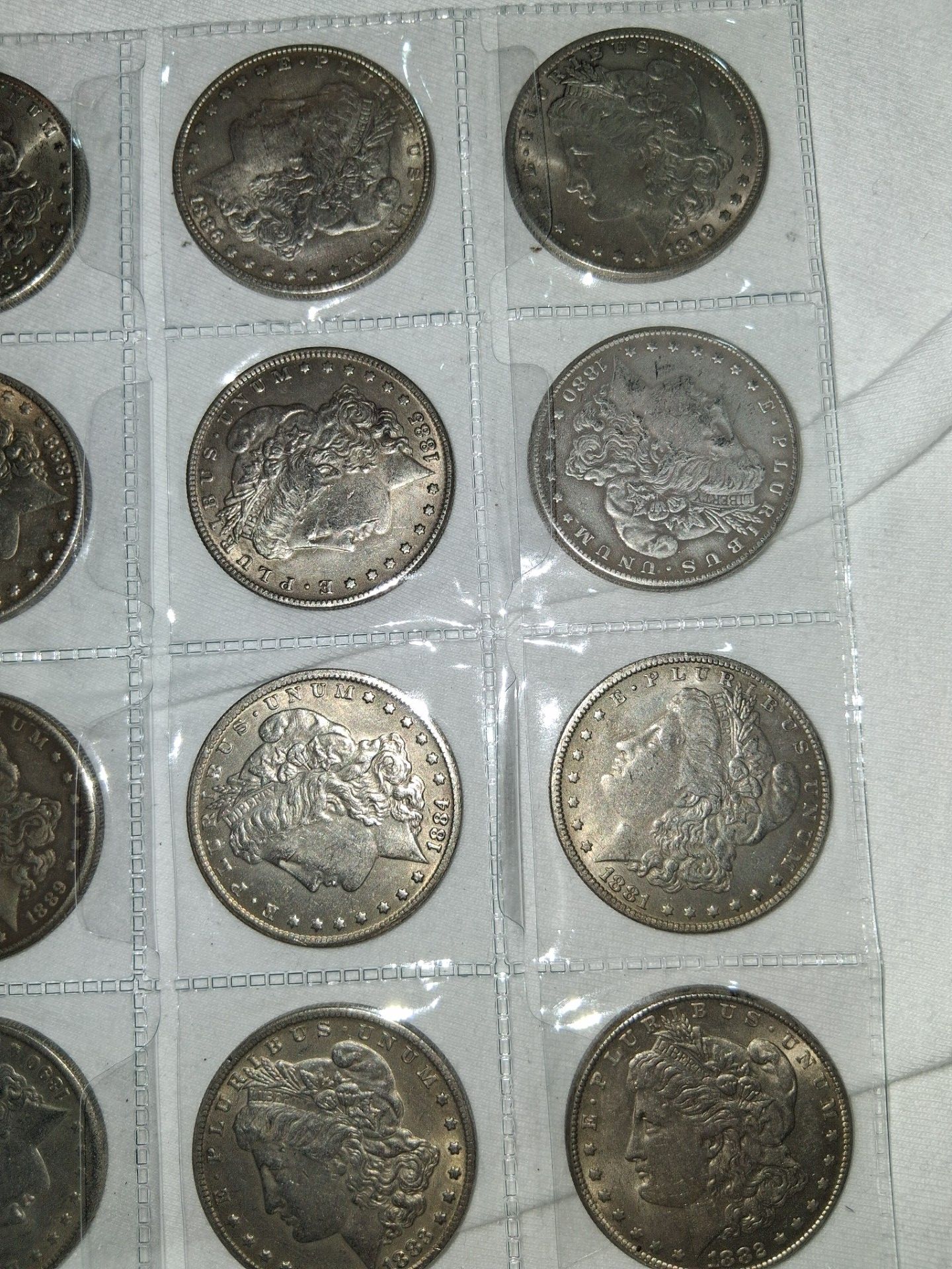 Morgan dollars from 1888 to 1904