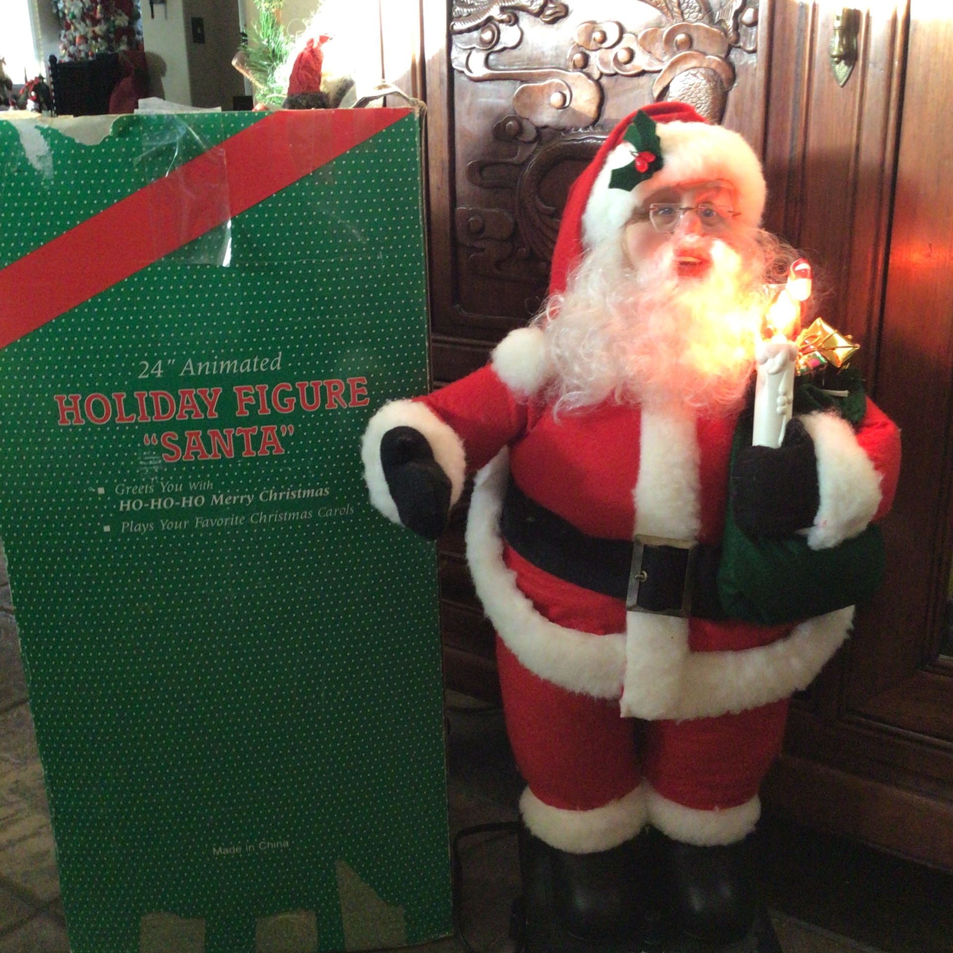 Vintage animated Santa