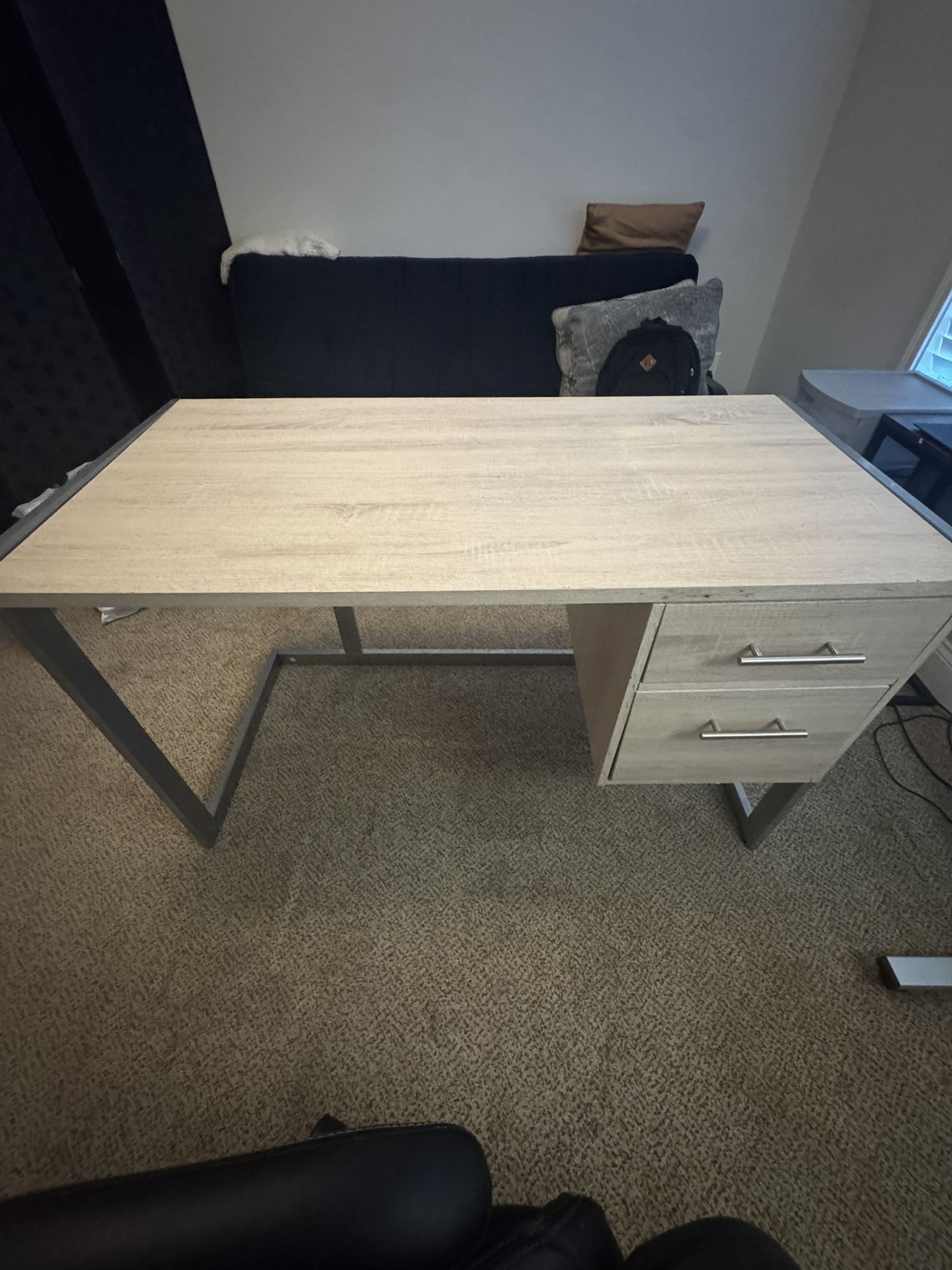 2-Drawer Wooden Office Desk