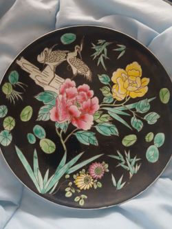 Asian porcelain plate