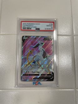 PSA 10 Pokemon Brilliant Stars Arceus V Full Art 165/172 LOW POP