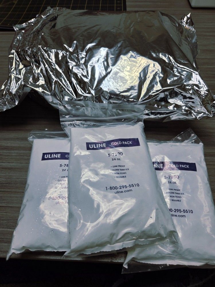 U-Line Cold Packs Ice Pack Freezer Packs 24oz LEAK PROOF, COLDER THAN ICE, NON-TOXIC, REUSABLE