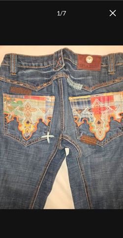 Antik Denim Boot cut Low-Rise Embroidery On Back Pockets 32"Inseam