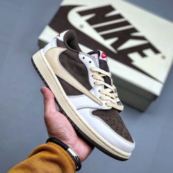 Jordan 1 ow Travis Sctt Reverse Mocha