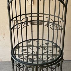 Bird cage wine rack