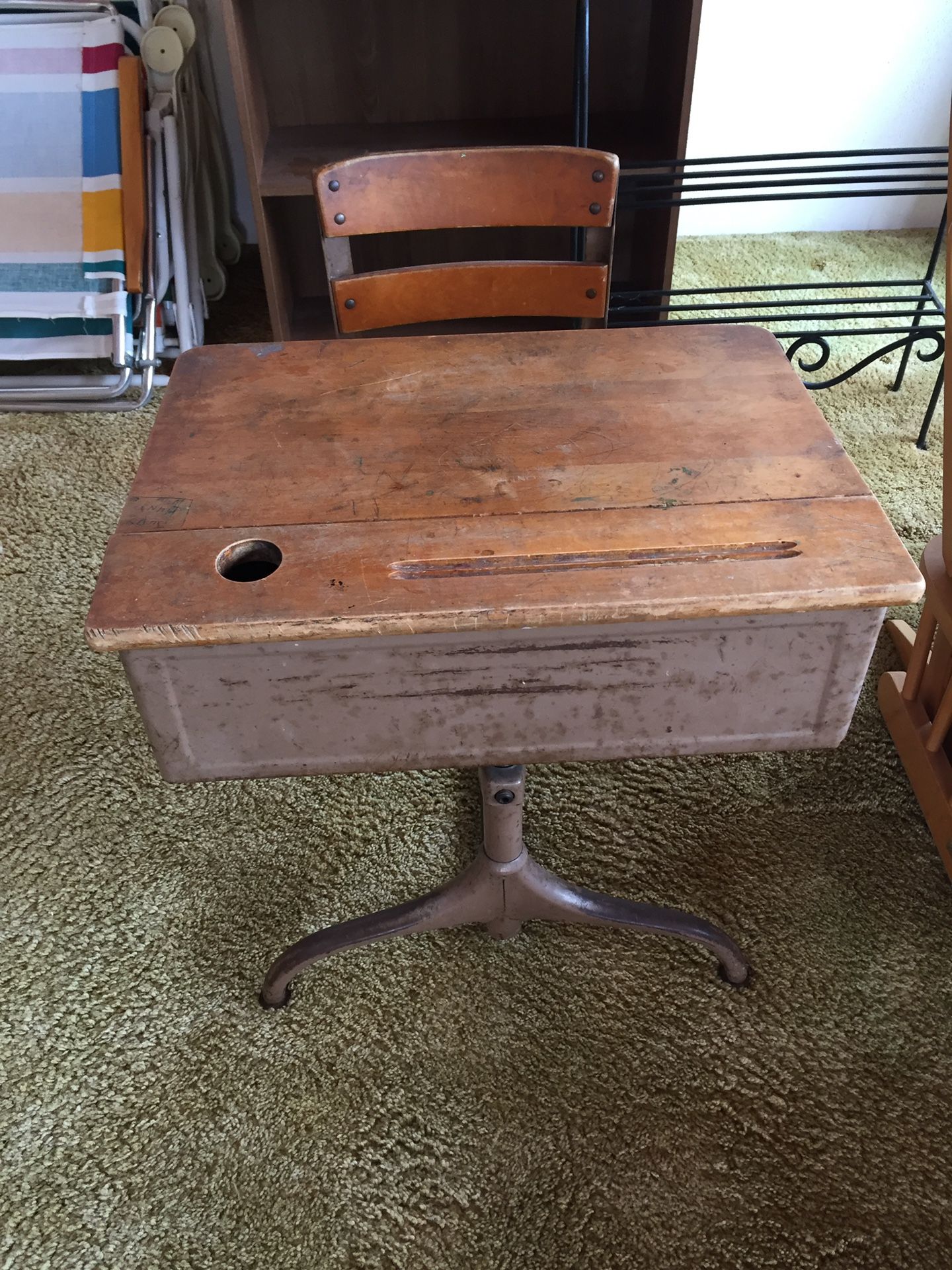 Antique School Desk
