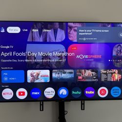 TCL QLED 55” 4K HDR GOOGLE TV 