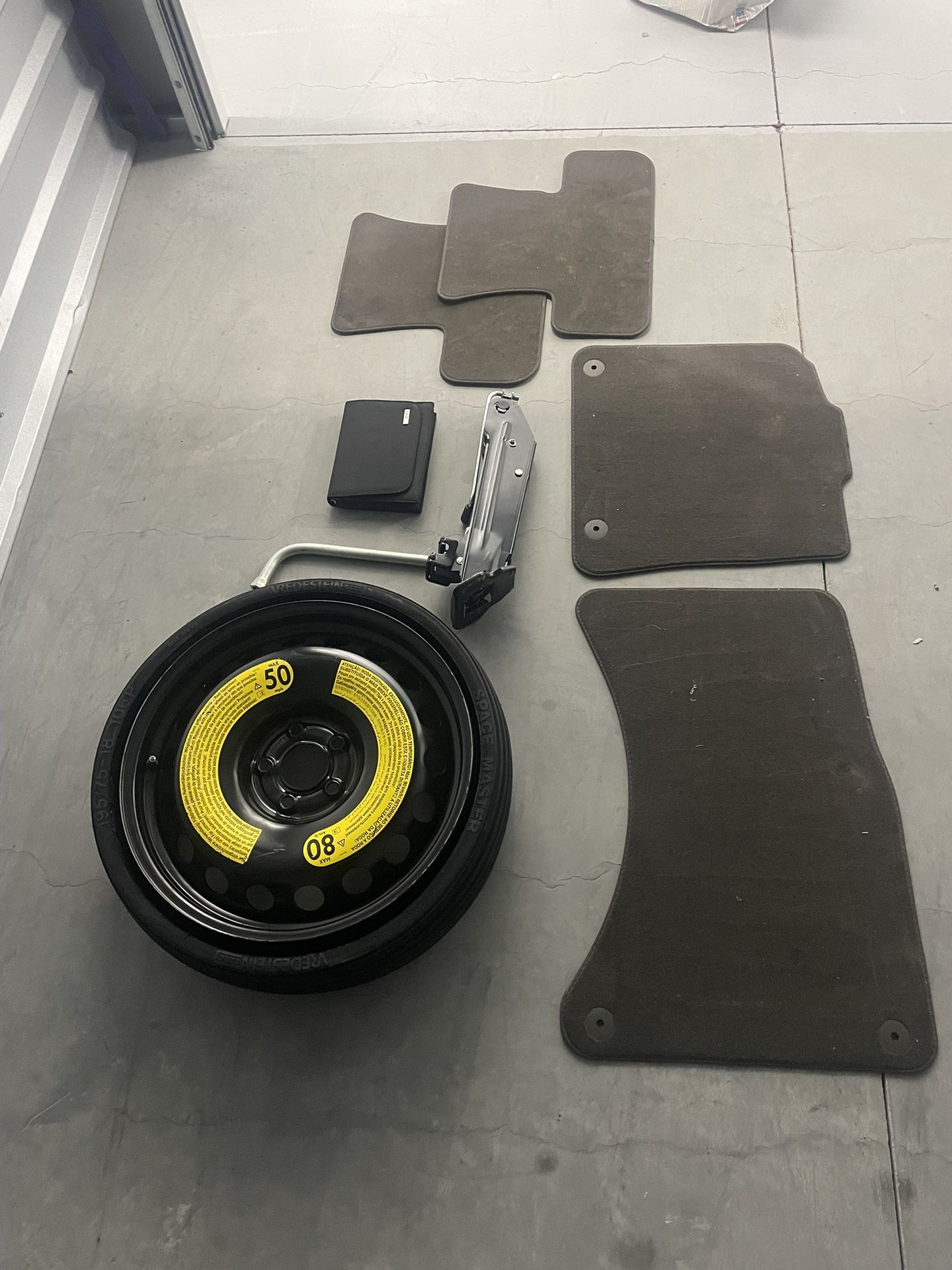 Audi / VW Spare Tire, Mats, Jack, Wrench