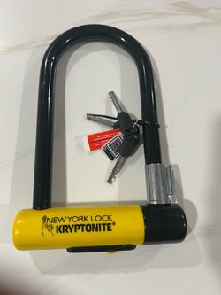 Kryptonite U New York Lock Standard U-Lock (New)  never used comes with 3 keys