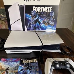 🔥🔥🔥Bundle Sony PS5 Slim 1TB White - Fortnite & Horizon Bundle -