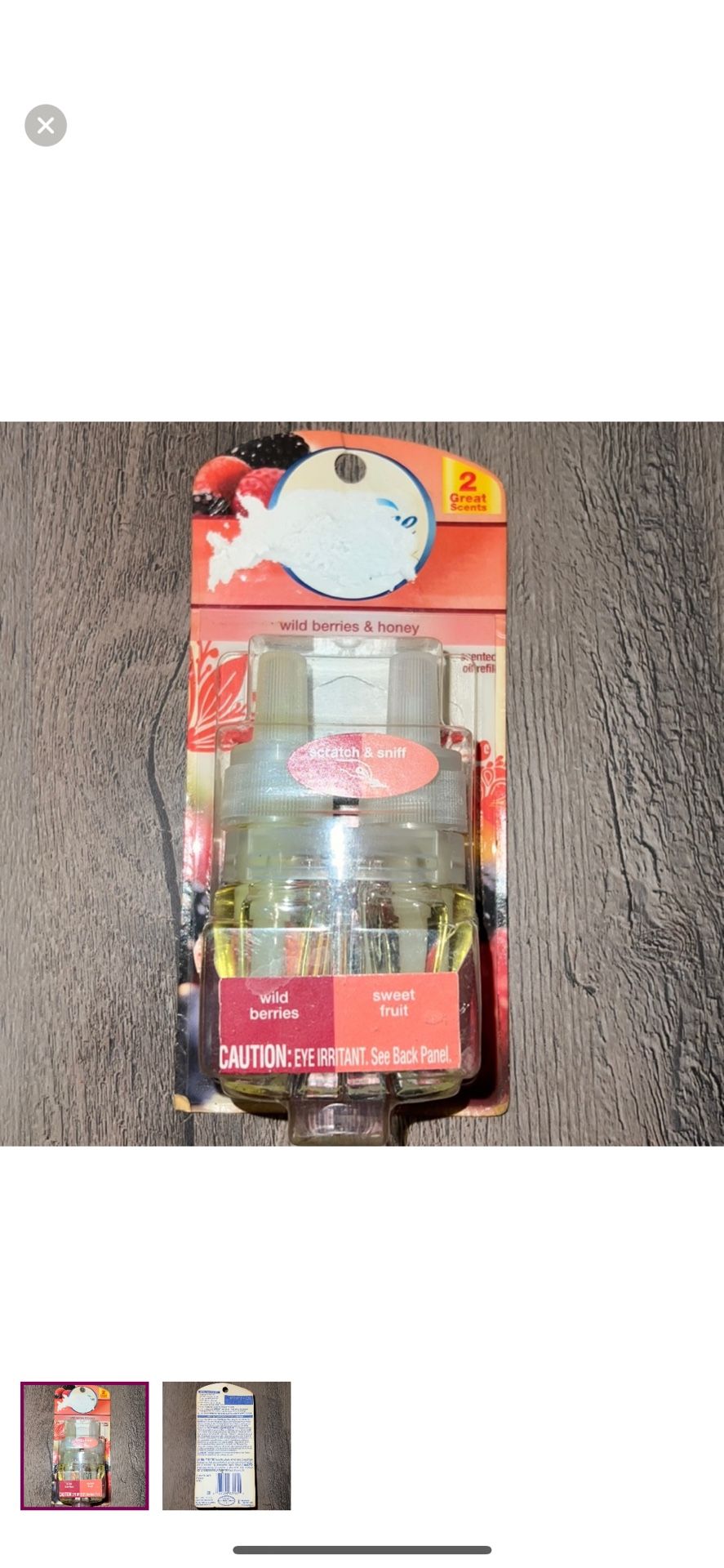 Febreze 0.879 Oz. Air Freshener Wild Berries Single Refill