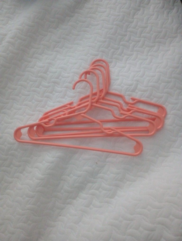 Pink / Peach Color Kids Hangers
