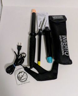 Conair Curl Collective 3 In 1 Black Curling Iron Set Interchangeable Barrels