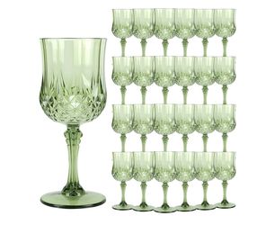 20 Pack Plastic Wine Glasses