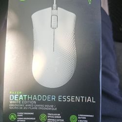 Razer Deathadder  Essential  Gaming Mouse WHITE