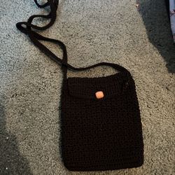 Black Knit Purse