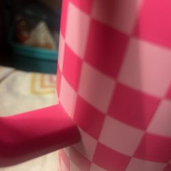 Shitty Pink Cup With Straw