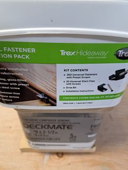 Trex deck fastners