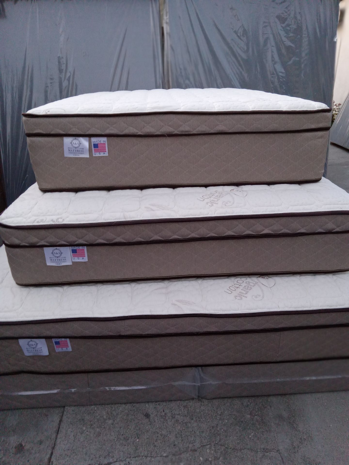 King Mattress Size Pillow Top New 12"