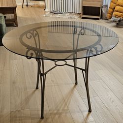 Round Glass Table