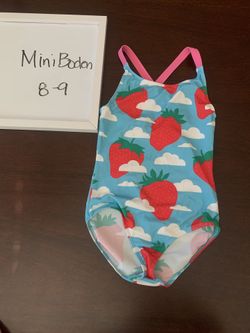 Mini Boden girls swimsuit size 8 9