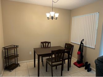 Dining room table and 2 chairs