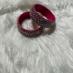 Sparkly Pink Bracelets