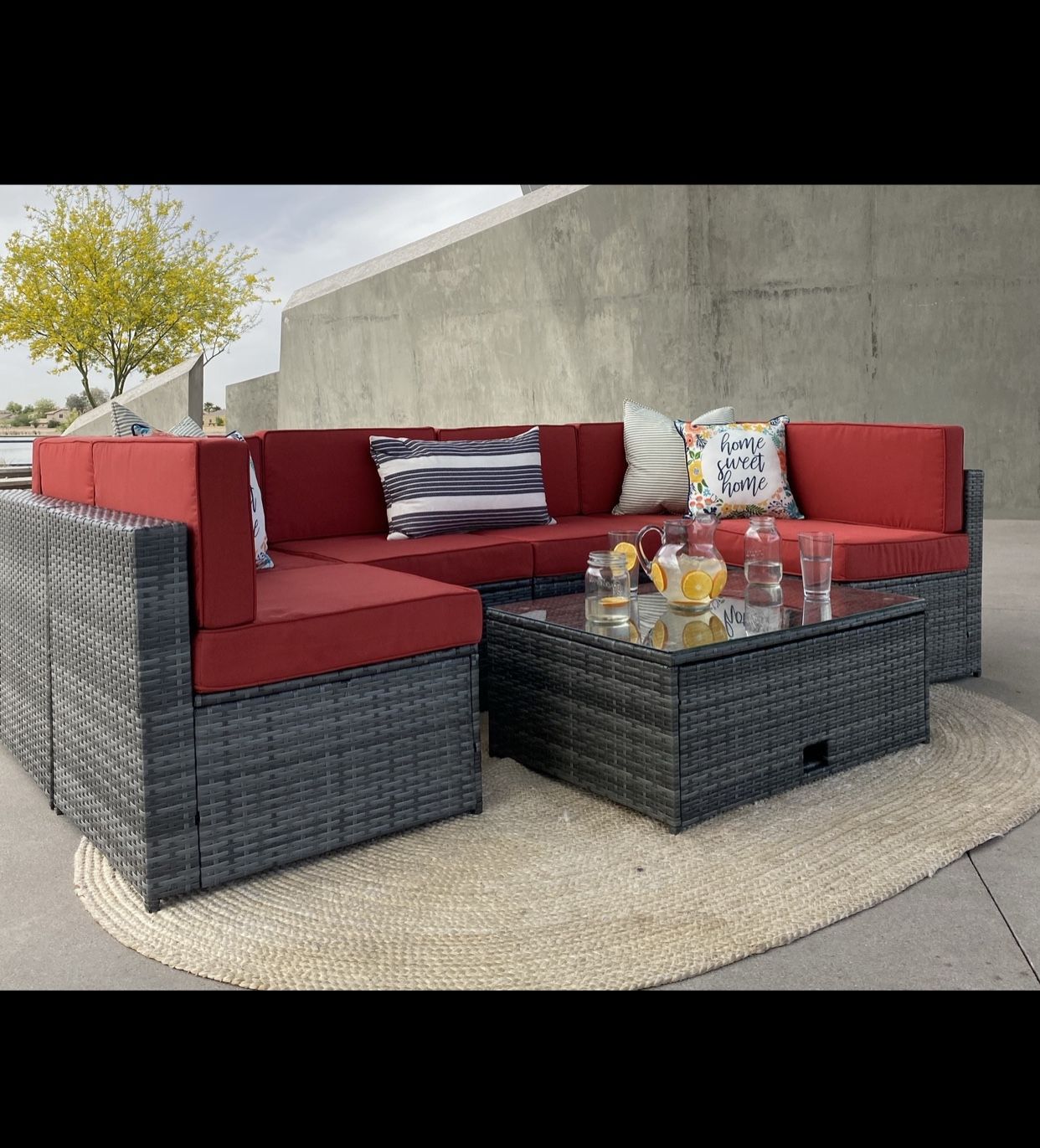 Patio set, outdoor patio sectional, conversation set, Patio Furnitur, 