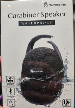 PhunkeeTree Waterproof Carabiner Portable Bluetooth Speaker
Take your music on any adventure with the PhunkeeTree Waterproof Carabiner Speaker