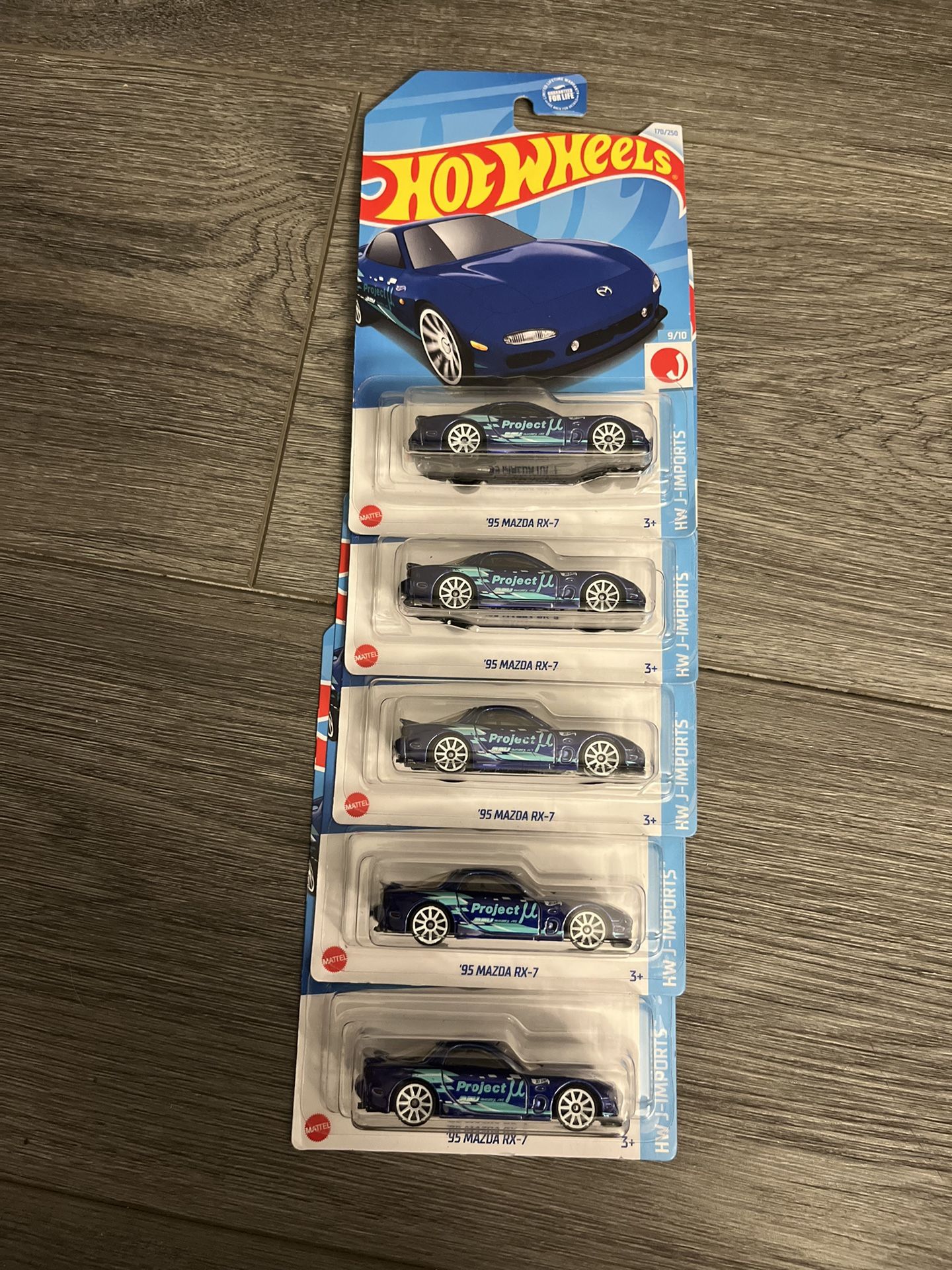 HOT WHEELS ‘95 MAZDA RX-7 LOT OF 5