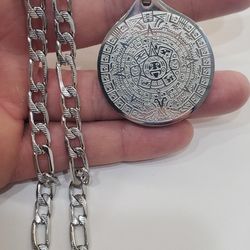 Calendario Azteca Con Cadena 