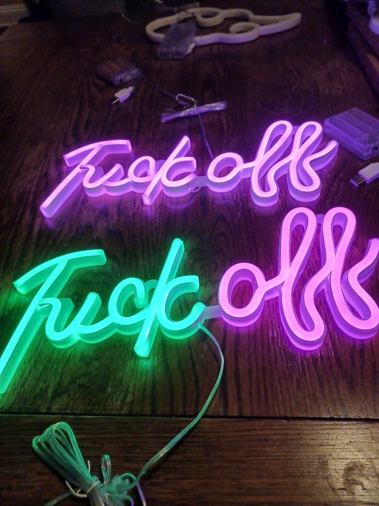 Fuck Off Neon Sign
