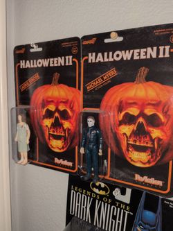 Halloween and Alien horror figures