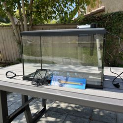 10 Gallon Aquarium with Filter Heater and Lid