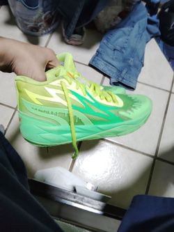 Lamelo puma Nickelodeon slime shoes size 3.5