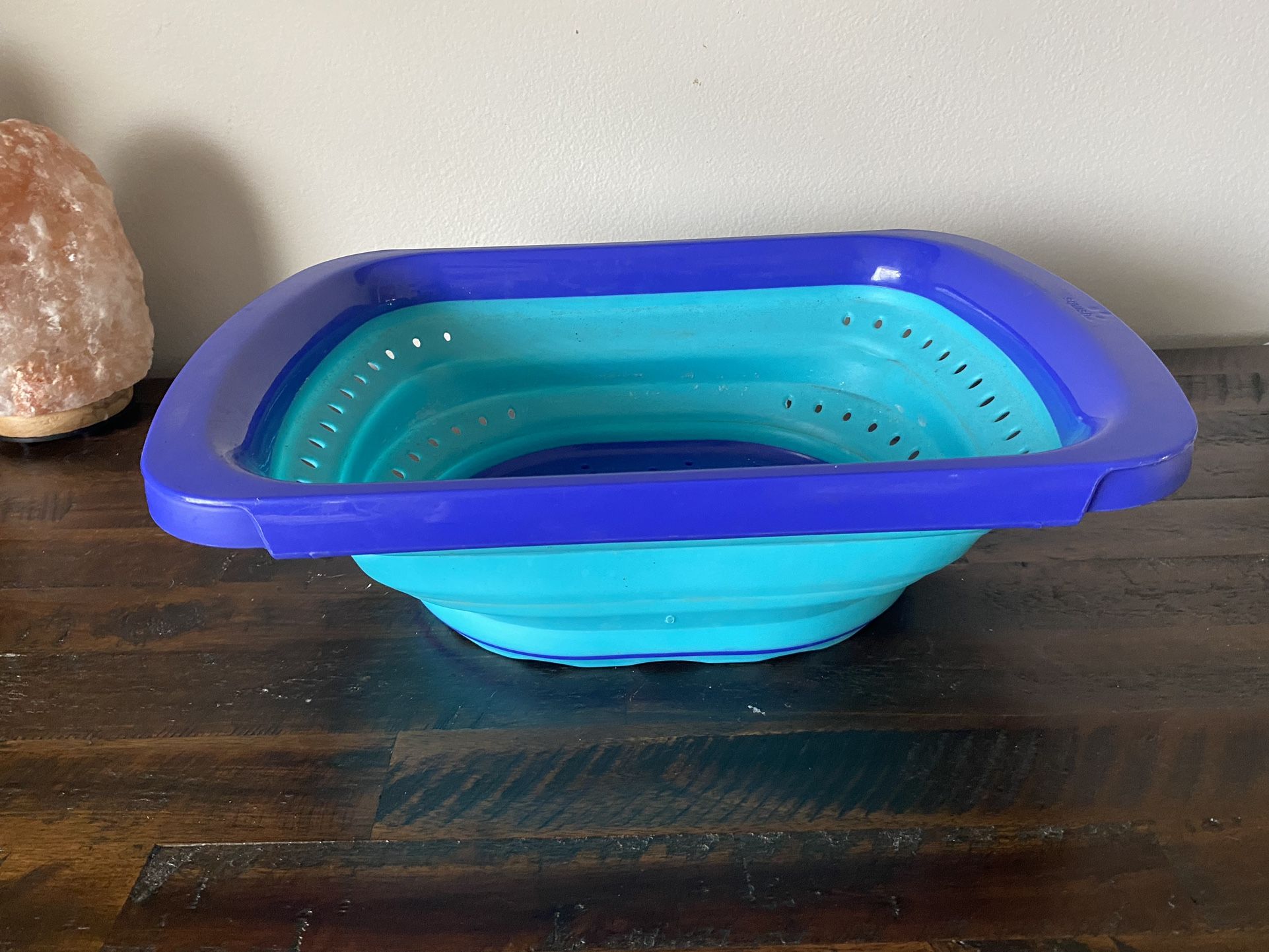 Collapsible over the sink strainer