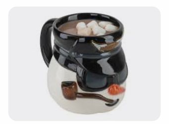 Collectible Snowman Ceramic Holiday Mug