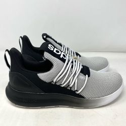 New Adidas Lite Racer Adapt 7.0 Men’s Running Shoes White/Black Size 10